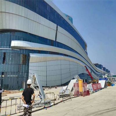 玻璃幕墻隱框明框半隱框單元式點式沖孔鏤空氟碳造型鋁板幕墻工程